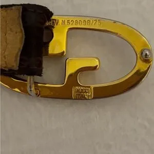 Gucci | Accessories | Gucci Vintage 975 Chocolate Leather  display picture 2